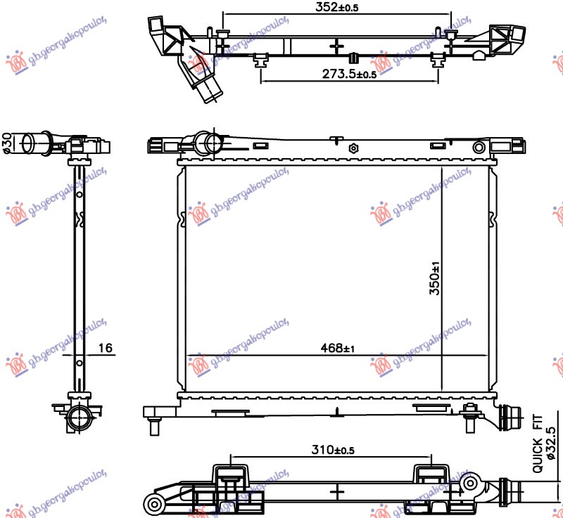 ΨΥΓΕΙΟ 1.0 ΒΕΝΖΙΝΗ/ΥΒΡΙΔΙΚΟ (ΣΦΙΓΚΤΗΡΑΣ-ΚΟΥΜΠΩΤΟ) (350x468x16) (NRF)