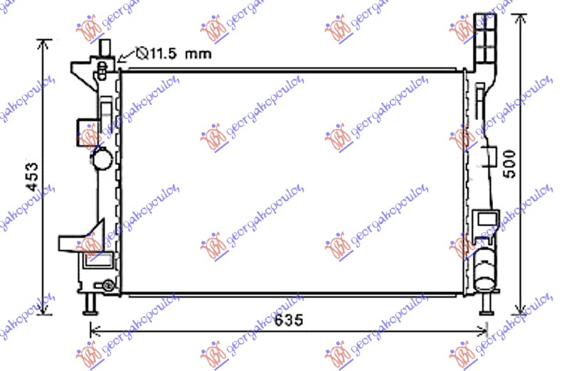 ΨΥΓΕΙΟ 1.5 TDCi/ECOnetic ΜΗΧΑΝΙΚΟ ΠΕΤΡΕΛΑΙΟ (543x362x26) (NRF)