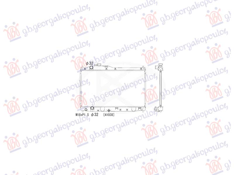 ΨΥΓΕΙΟ 2.0 BENZINH VTEC (375x658x16) (VALEO)