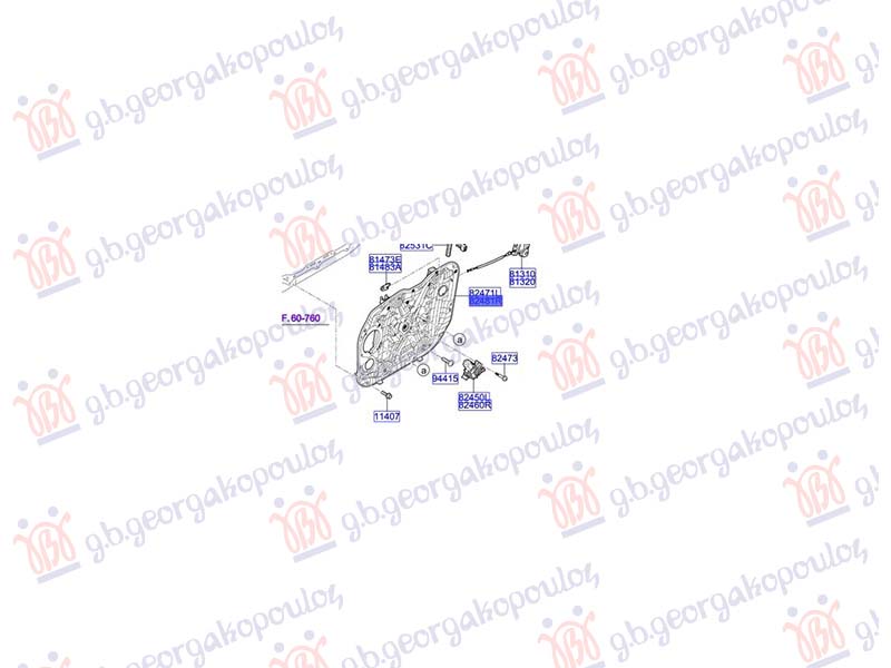 ΓΡΥΛΛΟΣ ΠΑΡΑΘΥΡΟΥ ΕΜΠΡΟΣ ΗΛΕΚΤΡΙΚΟΣ (ΧΩΡΙΣ ΜΟΤΕΡ) (Γ) ΔΕΞ