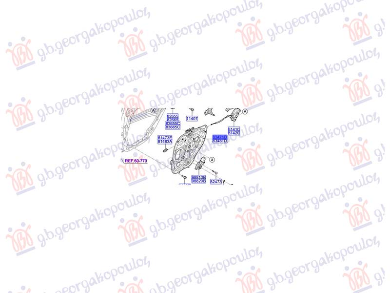 ΓΡΥΛΛΟΣ ΠΑΡΑΘΥΡΟΥ ΠΙΣΩ ΗΛΕΚΤΡΙΚΟΣ (ΧΩΡΙΣ ΜΟΤΕΡ) (Γ) ΑΡ