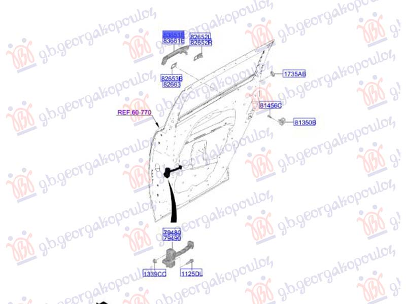 ΧΕΡΟΥΛΙ ΠΟΡΤΑΣ ΠΙΣΩ ΕΞΩ (Γ) ΑΡ