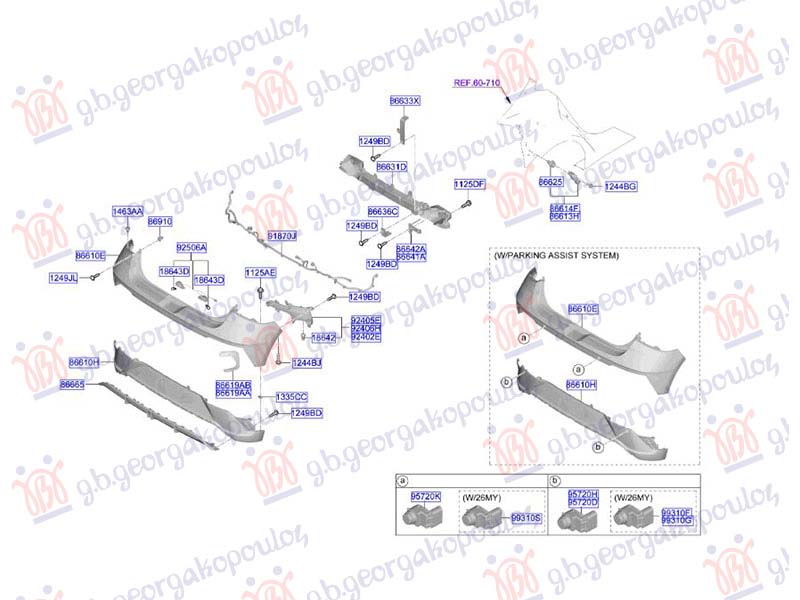 ΠΡΟΦΥΛΑΚΤΗΡΑΣ ΠΙΣΩ ΑΝΩ ΑΚΡΑΙΟΣ (ΜΕ 1 PDC) (Γ) ΑΡ