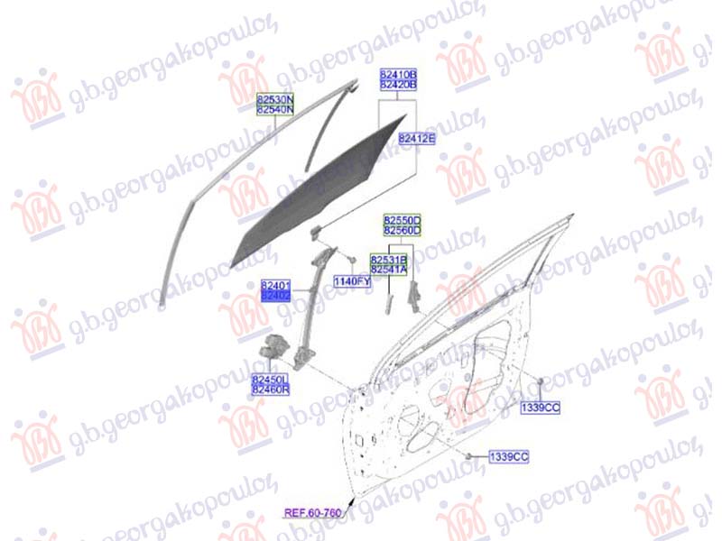 ΓΡΥΛΛΟΣ ΠΑΡΑΘΥΡΟΥ ΕΜΠΡΟΣ ΗΛΕΚΤΡΙΚΟΣ (ΧΩΡΙΣ ΜΟΤΕΡ) (Γ) ΔΕΞ