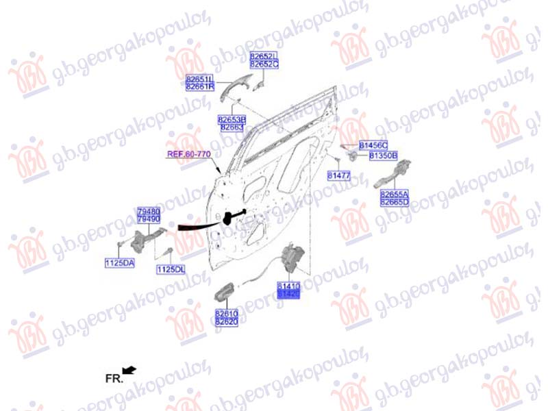 ΚΛΕΙΔΑΡΙΑ ΠΟΡΤΑΣ ΠΙΣΩ (Γ) ΔΕΞ