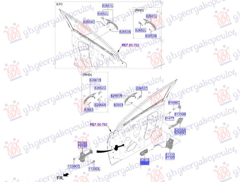ΧΕΡΟΥΛΙ ΠΟΡΤΑΣ ΕΜΠΡΟΣ/ΠΙΣΩ ΕΣΩ (Γ) ΔΕΞ