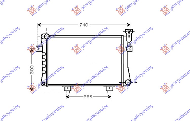 ΨΥΓΕΙΟ 1.7 ΒΕΝΖΙΝΗ (625x320x32) (ΣΩΛΗΝΑΚΙ ΜΗΧΑΝΗ) (MARELLI)