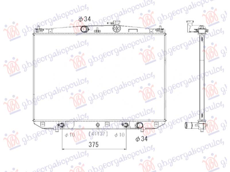 ΨΥΓΕΙΟ 3.5 350/450HΒΕΝΖΙΝΗ/HYBRID (500x760x27) (NISSENS)