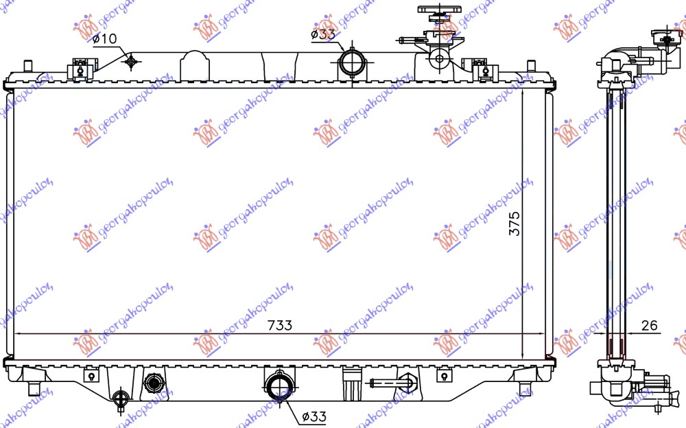 ΨΥΓΕΙΟ 2.2 CDVi ΑΥΤΟΜΑΤΟ ΠΕΤΡΕΛΑΙΟ (375x733x26) (KOYO)