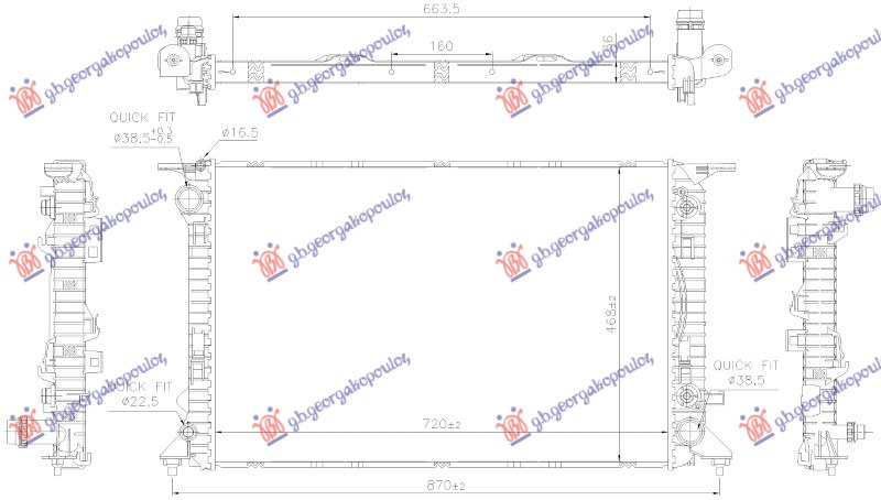 ΨΥΓΕΙΟ 3.6 ΒΕΝΖΙΝΗ ΑΥΤΟΜΑΤΟ(720x468x36) (NRF)