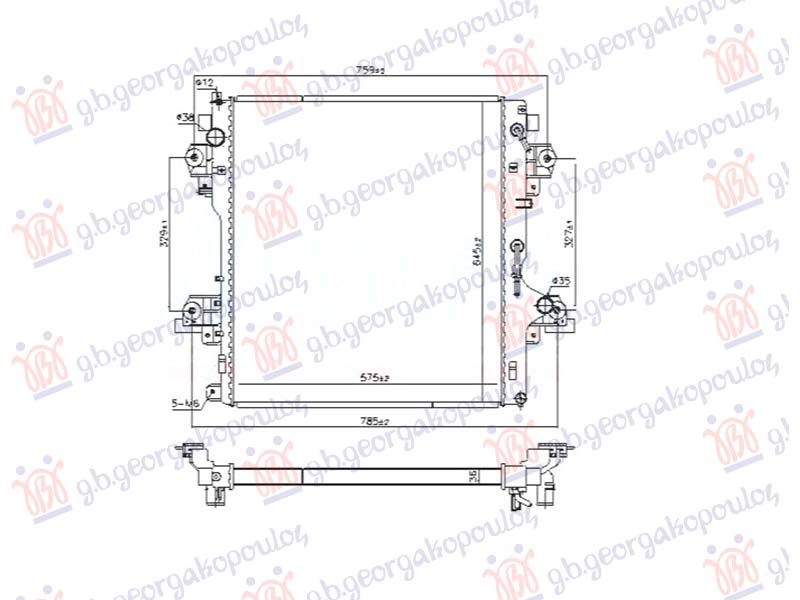 ΨΥΓΕΙΟ 2.8 D4-D ΠΕΤΡΕΛΑΙΟ ΑΥΤΟΜΑΤΟ (570x650x36) (KOYO)