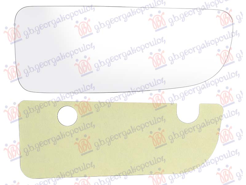 ΚΡΥΣΤΑΛΛΟ ΚΑΘΡΕΦΤΗ (ΚΑΤΩ) (CONVEX GLASS) ΔΕΞ