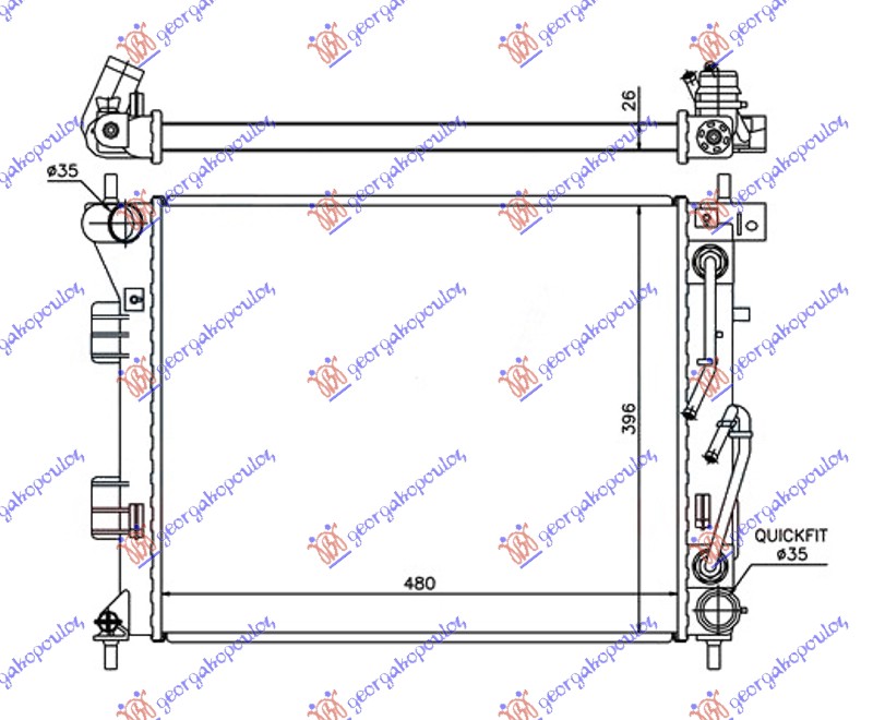 ΨΥΓΕΙΟ 1.6 CRDi ΑΥΤΟΜΑΤΟ ΠΕΤΡΕΛΑΙΟ (480x395x26) (NRF)
