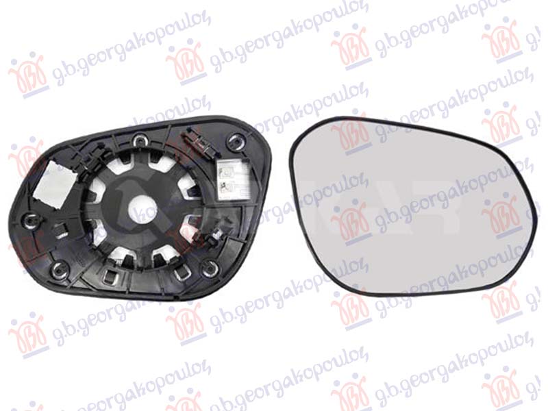 ΚΡΥΣΤΑΛΛΟ ΚΑΘΡΕΦΤΗ ΘΕΡΜΑΙΝΟΜΕΝΟ (2 PIN) (CONVEX GLASS) ΔΕΞ