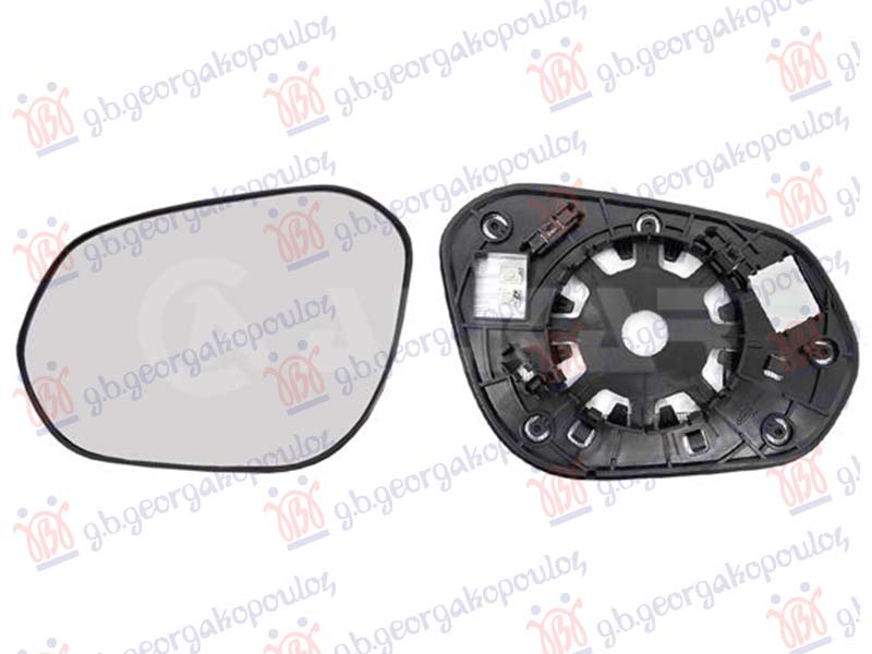 ΚΡΥΣΤΑΛΛΟ ΚΑΘΡΕΦΤΗ ΘΕΡΜΑΙΝΟΜΕΝΟ (2 PIN) (CONVEX GLASS) ΑΡ