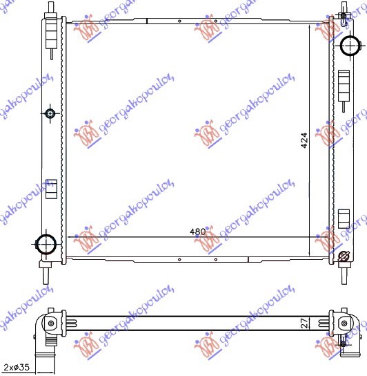 ΨΥΓΕΙΟ 1.5 DCi (478x444x27) (NRF)