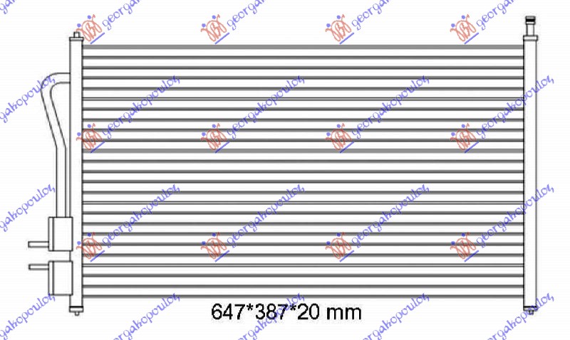ΨΥΓΕΙΟ A/C ΒΕΝΖΙΝΗ - ΠΕΤΡΕΛΑΙΟ (620x365x16) (NRF)