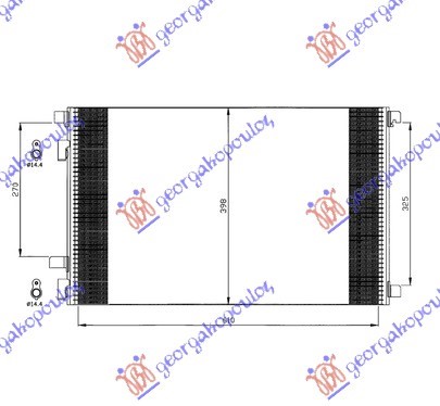 ΨΥΓΕΙΟ A/C ΒΕΝΖΙΝΗ - ΠΕΤΡΕΛΑΙΟ (615x40) (NRF)