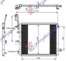 ΨΥΓΕΙΟ A/C 1.1cc 12V (410x340) (NRF)