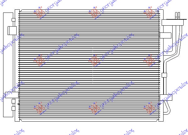 ΨΥΓΕΙΟ A/C ΓΙΑ ΟΛΑ ΠΕΤΡΕΛΑΙΟ (470x390x16) (MARELLI)