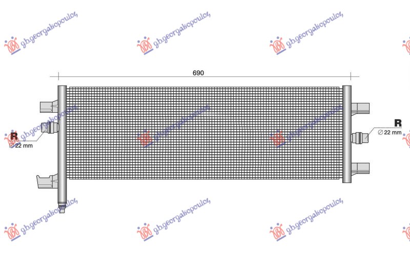 ΨΥΓΕΙΟ ΒΟΗΘΗΤΙΚΟ 1.5 (225xe) ΥΒΡΙΔΙΚΟ-ΒΕΝΖΙΝΗ (650x280x16) (NRF) ΑΡ