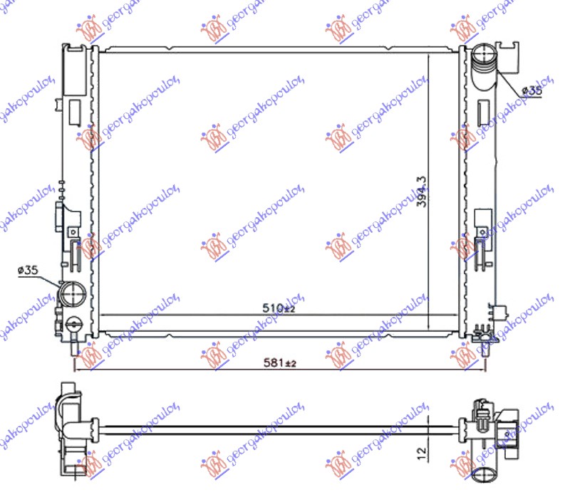 ΨΥΓΕΙΟ 0.9 IG-TΒΕΝΖΙΝΗ - 1.5 dCi ΠΕΤΡΕΛΑΙΟ (510x395x12) (NRF)
