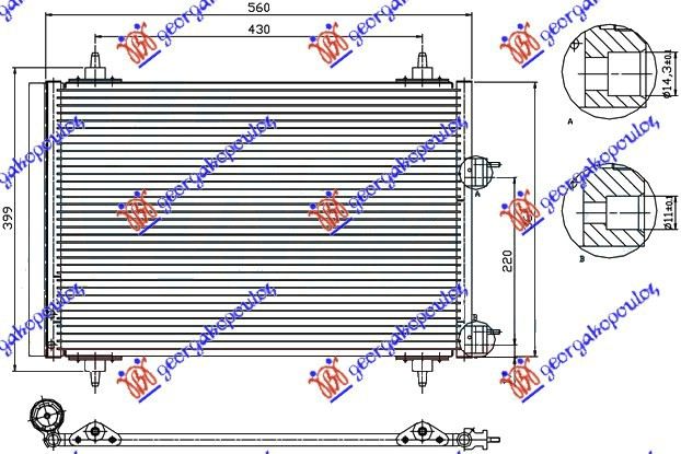 ΨΥΓΕΙΟ A/C ΒΕΝΖΙΝΗ - ΠΕΤΡΕΛΑΙΟ (510x370) (MARELLI)