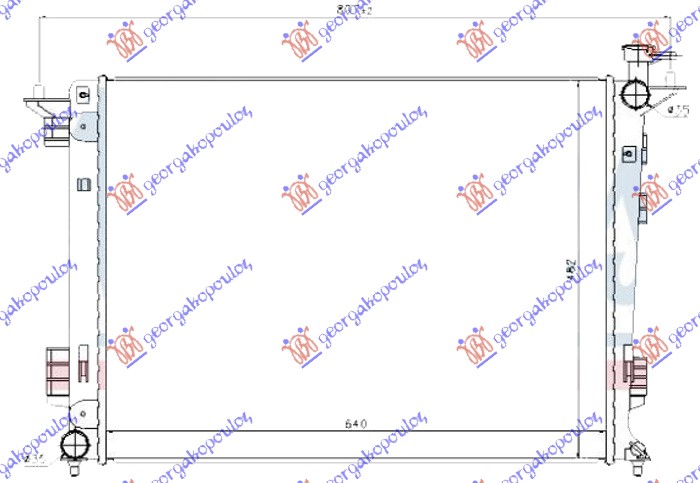 ΨΥΓΕΙΟ 2.0-2.4 ΒΕΝΖΙΝΗ ΜΗΧΑΝΙΚΟ (640x480x16) (ΚΟΡΕΑΣ) (KOYO) ΔΕΞ