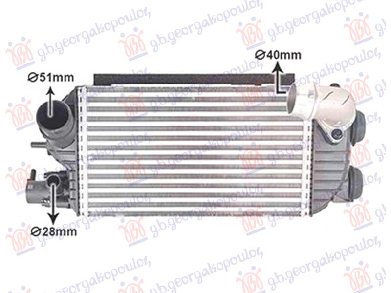 ΨΥΓΕΙΟ INTERCOOLER 1.6 ΒΕΝΖΙΝΗ/ΥΒΡΙΔΙΚΟ (340x210)