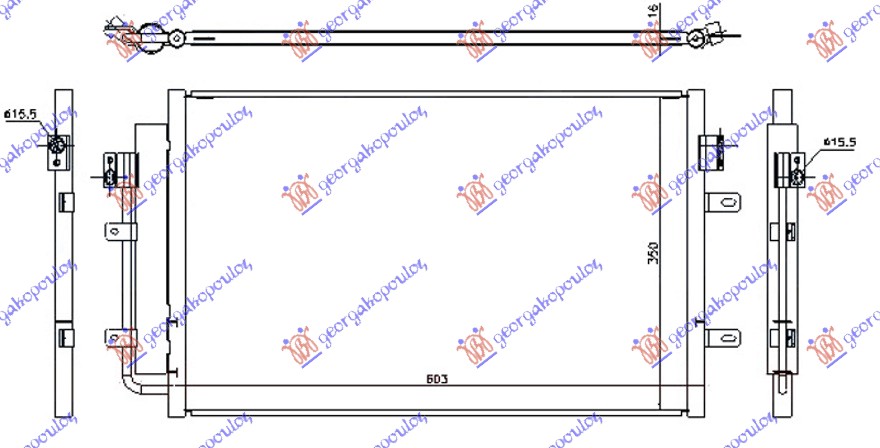 ΨΥΓΕΙΟ A/C 2.3-3.0 T.D (565x361x16) (MARELLI)