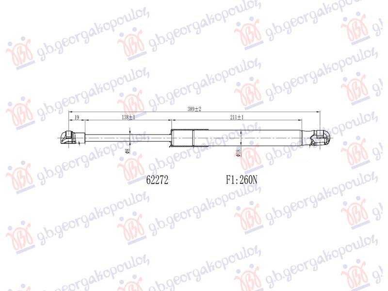 ΑΜΟΡΤΙΣΕΡ ΜΠΑΓΚΑΖ CABRIO (389L-260N)