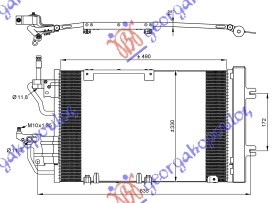ΨΥΓΕΙΟ A/C 1.3-1.7 CDTI (540x260) 2003-ΨΥΓΕΙΟ A/C 1.3-1.7-1.9 CDTi-2.0 ΟPC (495x300) (MARELLI)
