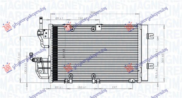 ΨΥΓΕΙΟ A/C 1.3-1.7 CDTI (540x260) 2003-ΨΥΓΕΙΟ A/C 1.3-1.7-1.9 CDTi-2.0 ΟPC (495x300) (MARELLI) - Image 2